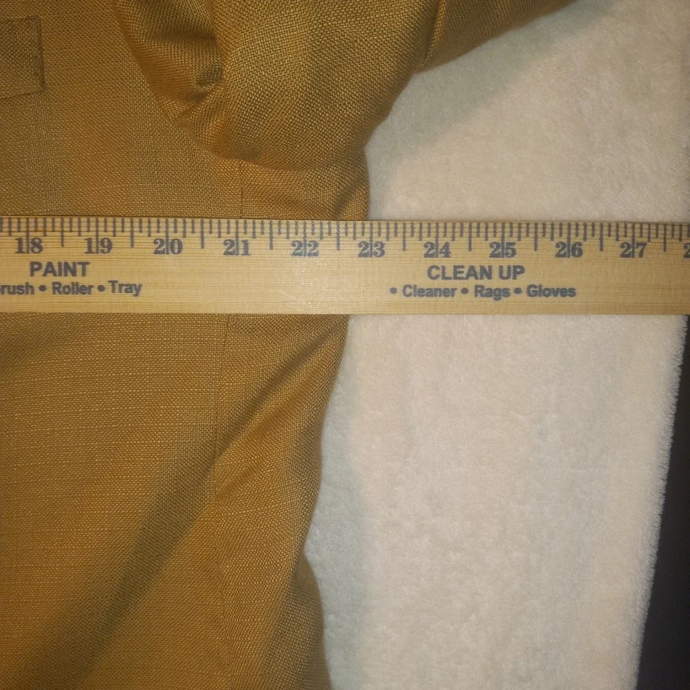 Fratelli Tallia Di Delfino 44R Bamboo Sport Coat Brown Blazer Italy Fabric